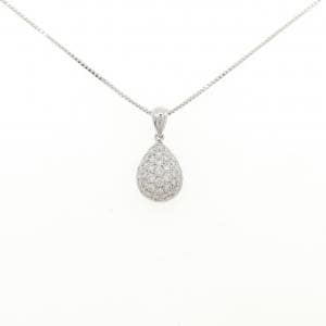 K18WG ダイヤモンド ネックレス 0.48CT