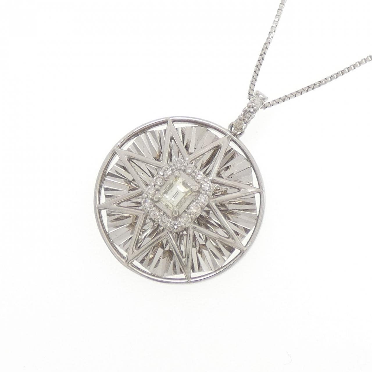 【新品】PT900/PT850 ダイヤモンド ネックレス 0.20CT
