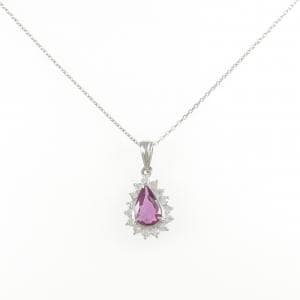 PT850 ルビー ネックレス 0.89CT