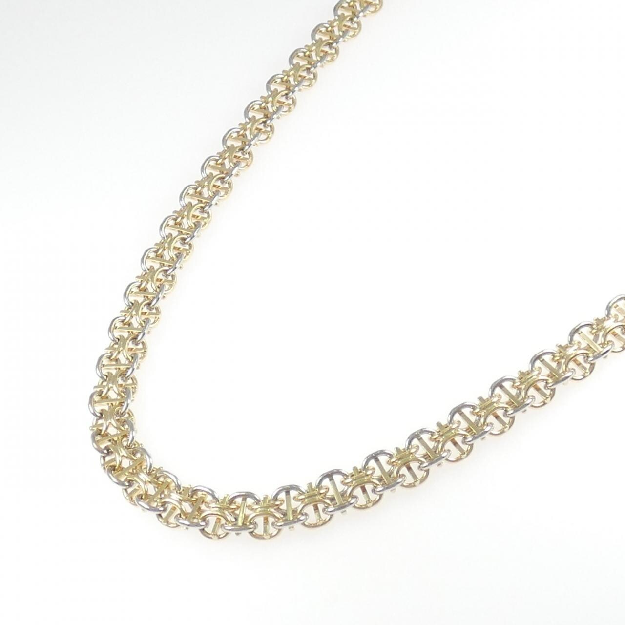 K18YG/PT850 ネックレス