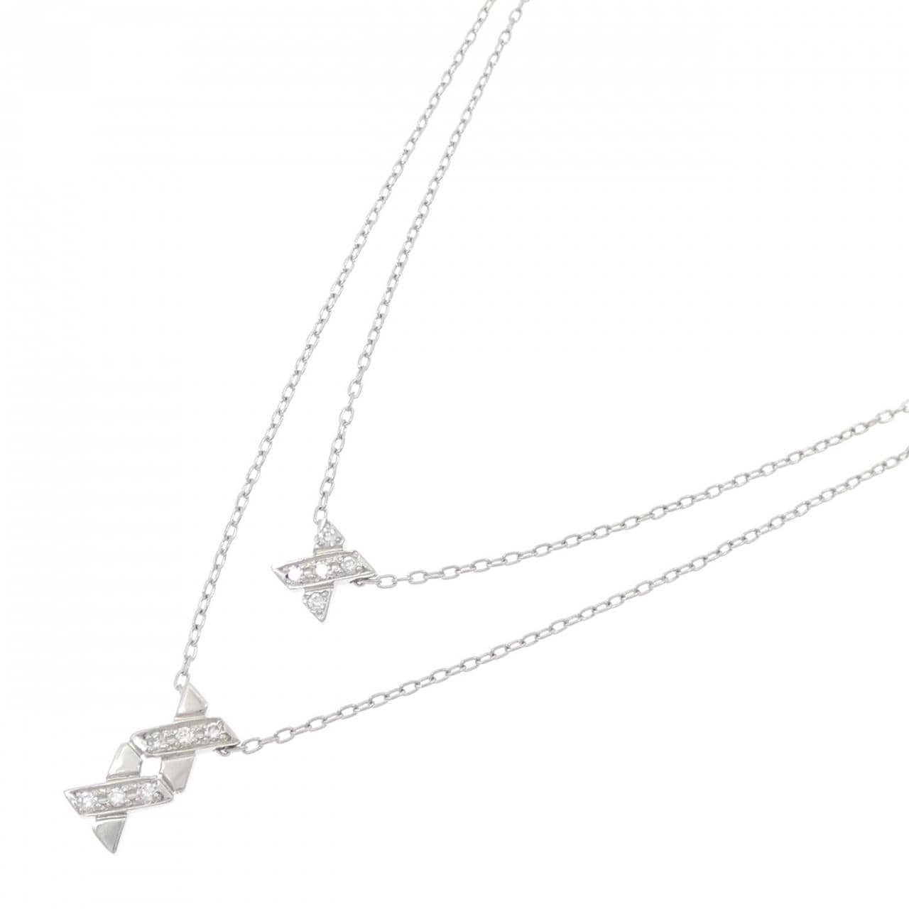 PT850 ダイヤモンド ネックレス 0.08CT