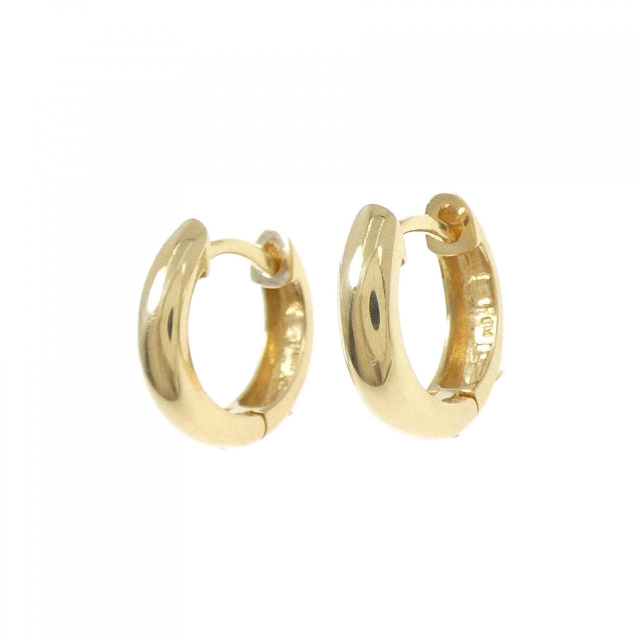 K18YG フープ ピアス