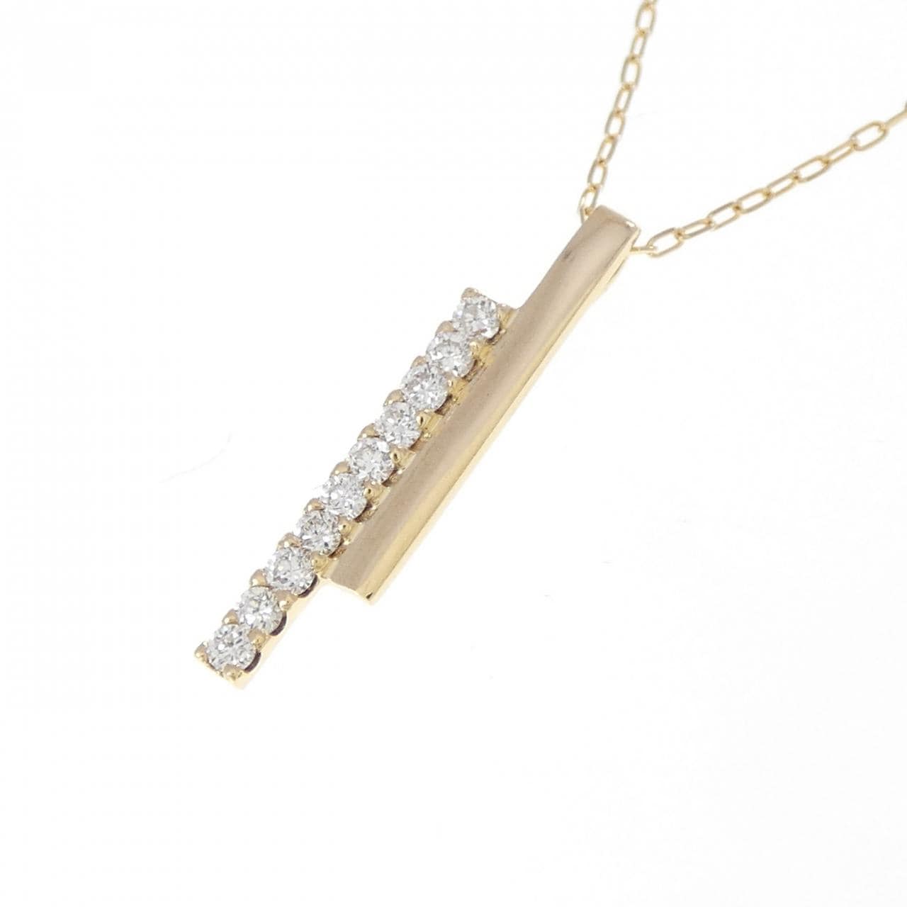 K18YG ダイヤモンド ネックレス 0.10CT
