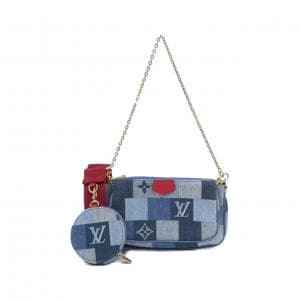 ルイヴィトン デニム モノグラム ミュルティ ポシェット アクセソワール M44990 ショルダーバッグ
