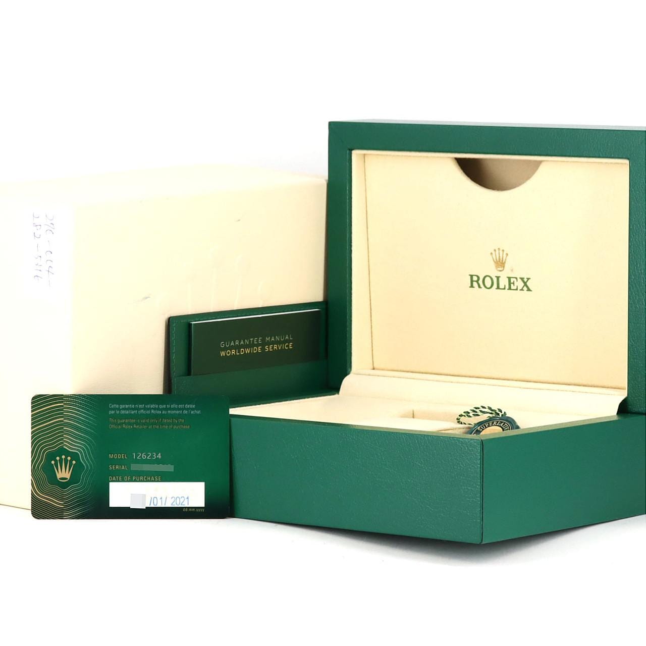 ロレックス デイトジャスト 126234G SSxWG 自動巻 ランダム番