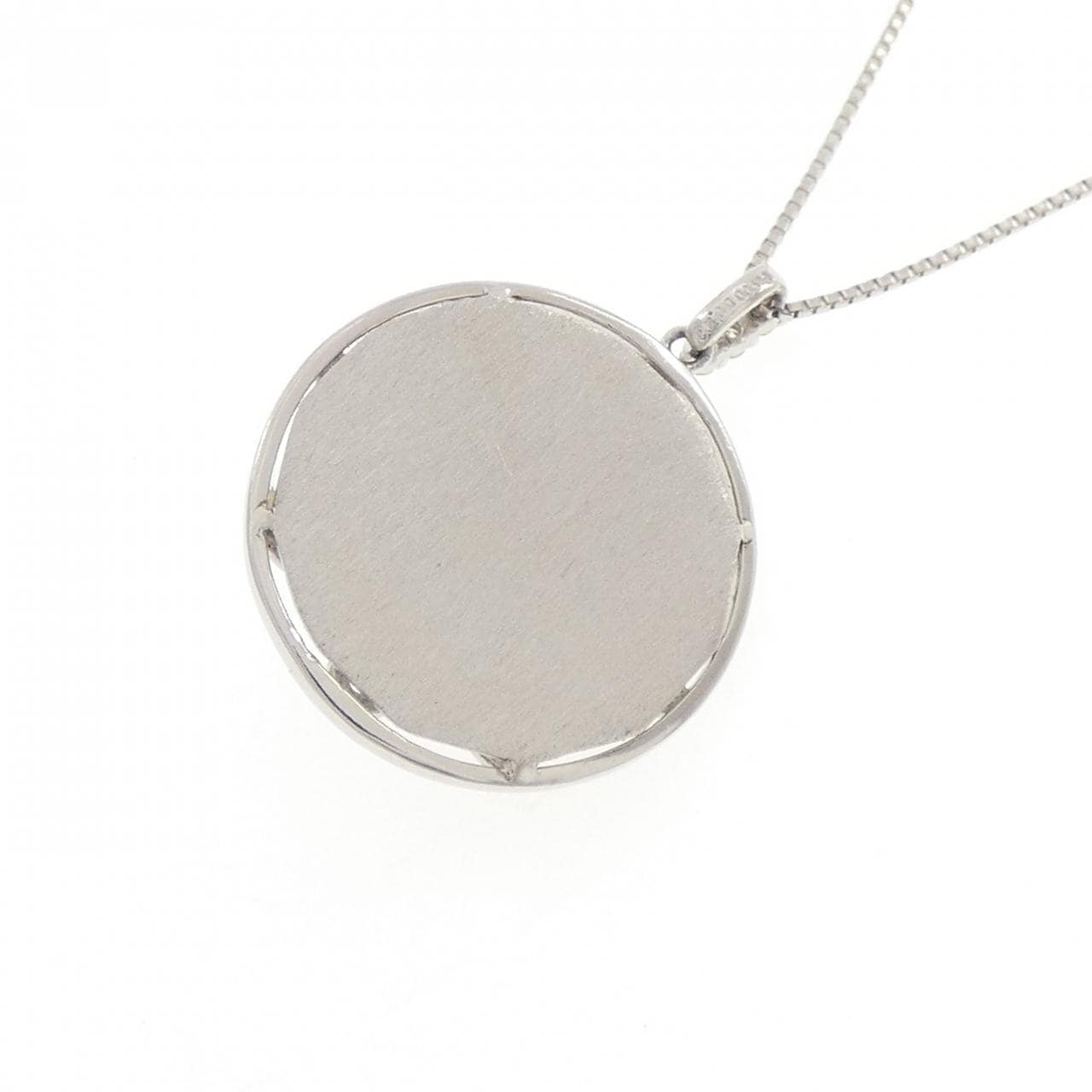 【新品】PT900/PT850 フラワー ダイヤモンド ネックレス 0.23CT