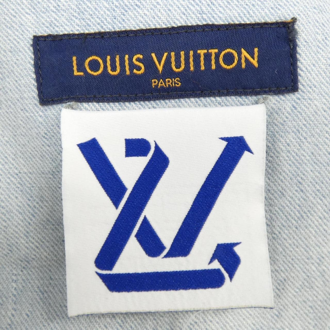ルイヴィトン LOUIS VUITTON デニムショートスリーブシャツ HLS50WEU6 S／Sシャツ