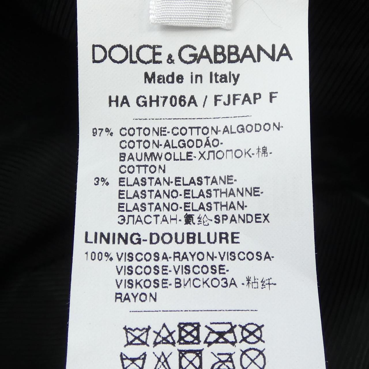 ドルチェアンドガッバーナ DOLCE&GABBANA GH705A キャップ