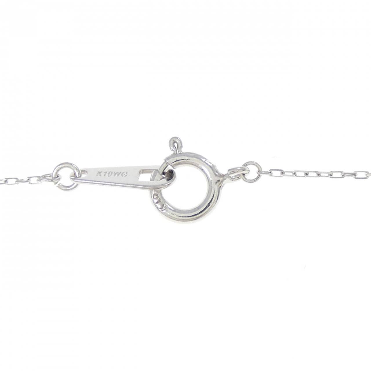 K10WG ダイヤモンド ネックレス 0.10CT
