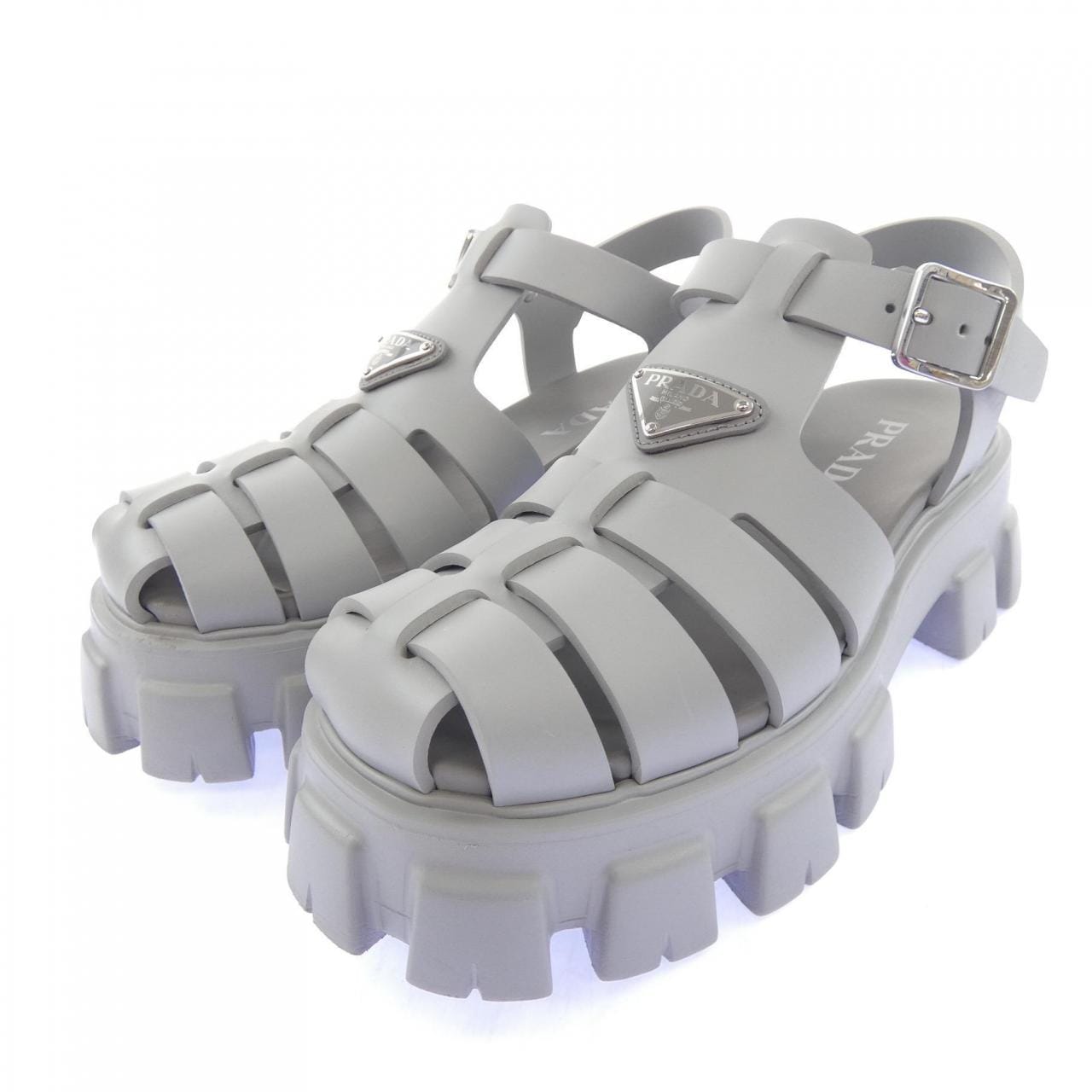 プラダ PRADA モノリス ラバーサンダル  トライアングルロゴ 2X3083 サンダル