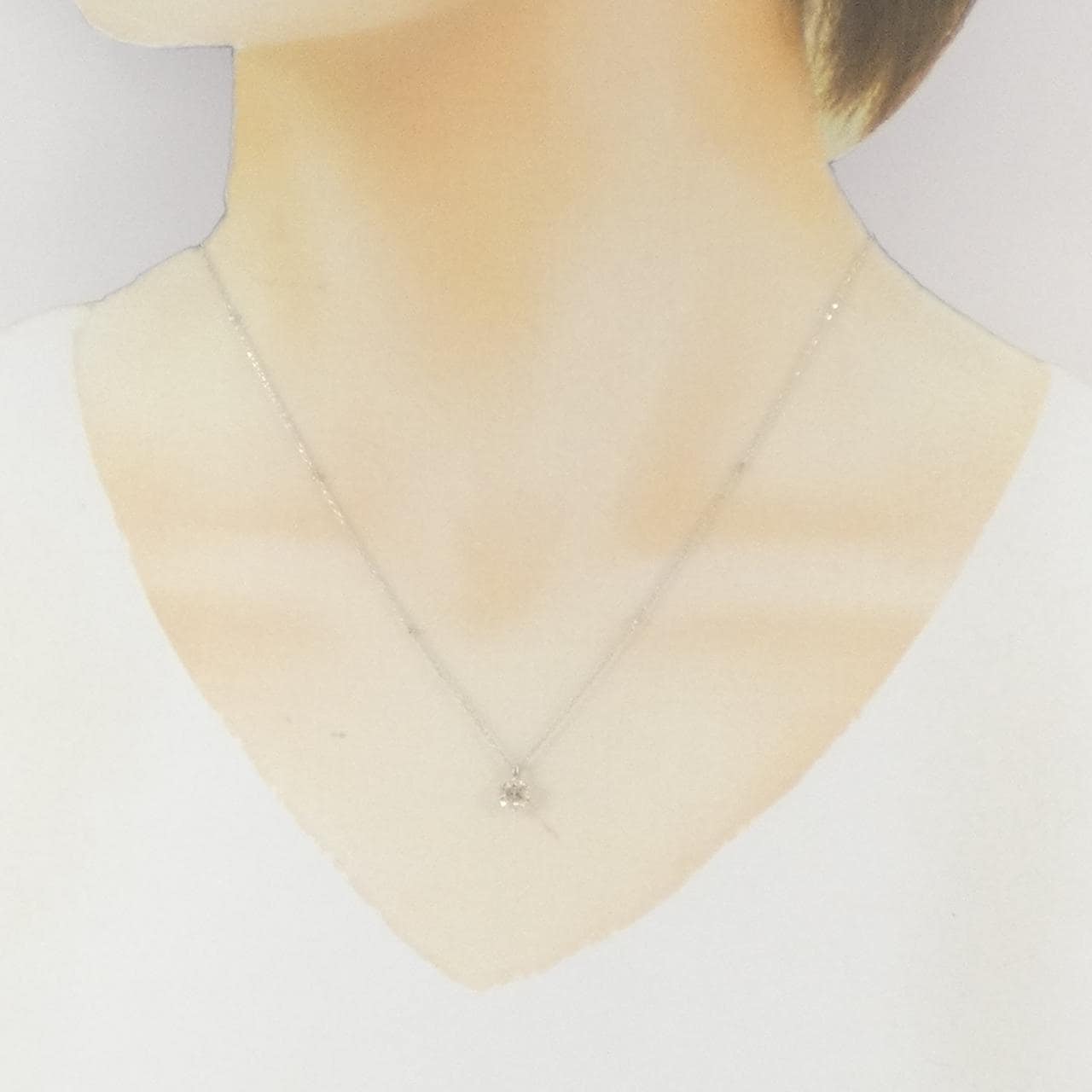 純PT/PT850 ダイヤモンド ネックレス 0.513CT