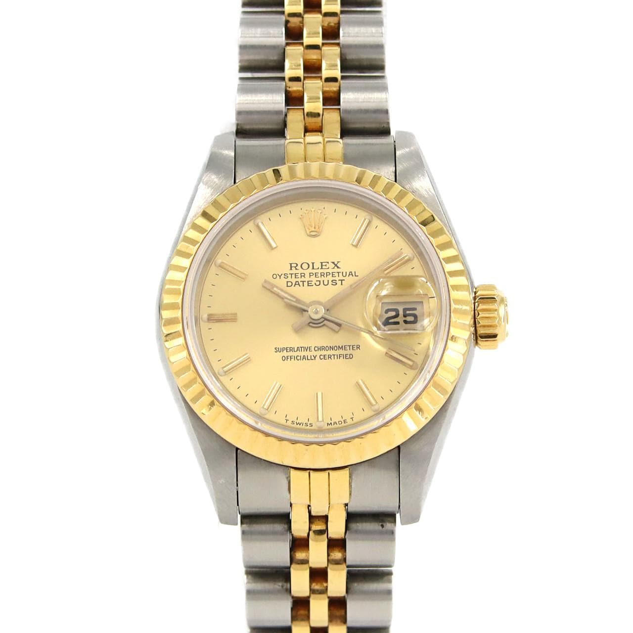 【ノーメンテナンス還元価格】ロレックス デイトジャスト 69173 SSxYG 自動巻 9番台