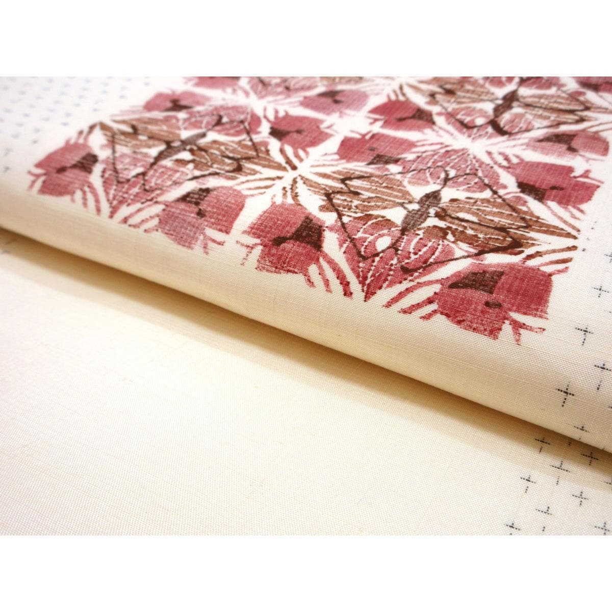 名古屋帯　紬織　友禅加工