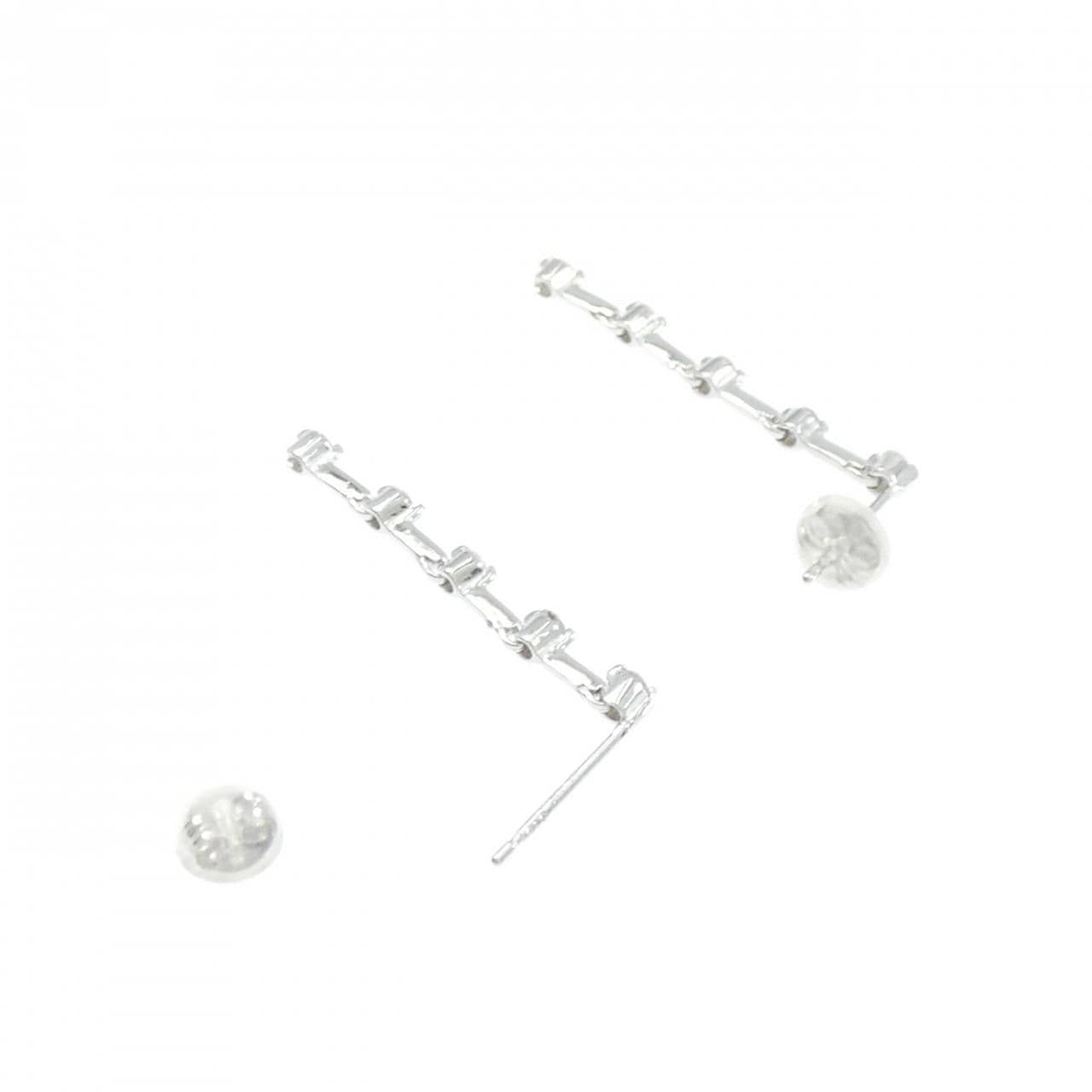K14WG ダイヤモンド ピアス 0.20CT
