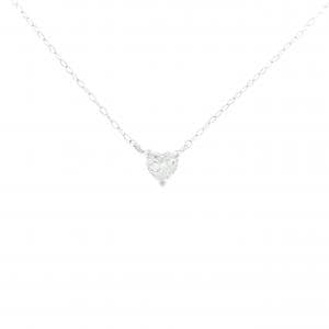 K18WG ハート ダイヤモンド ネックレス 0.24CT