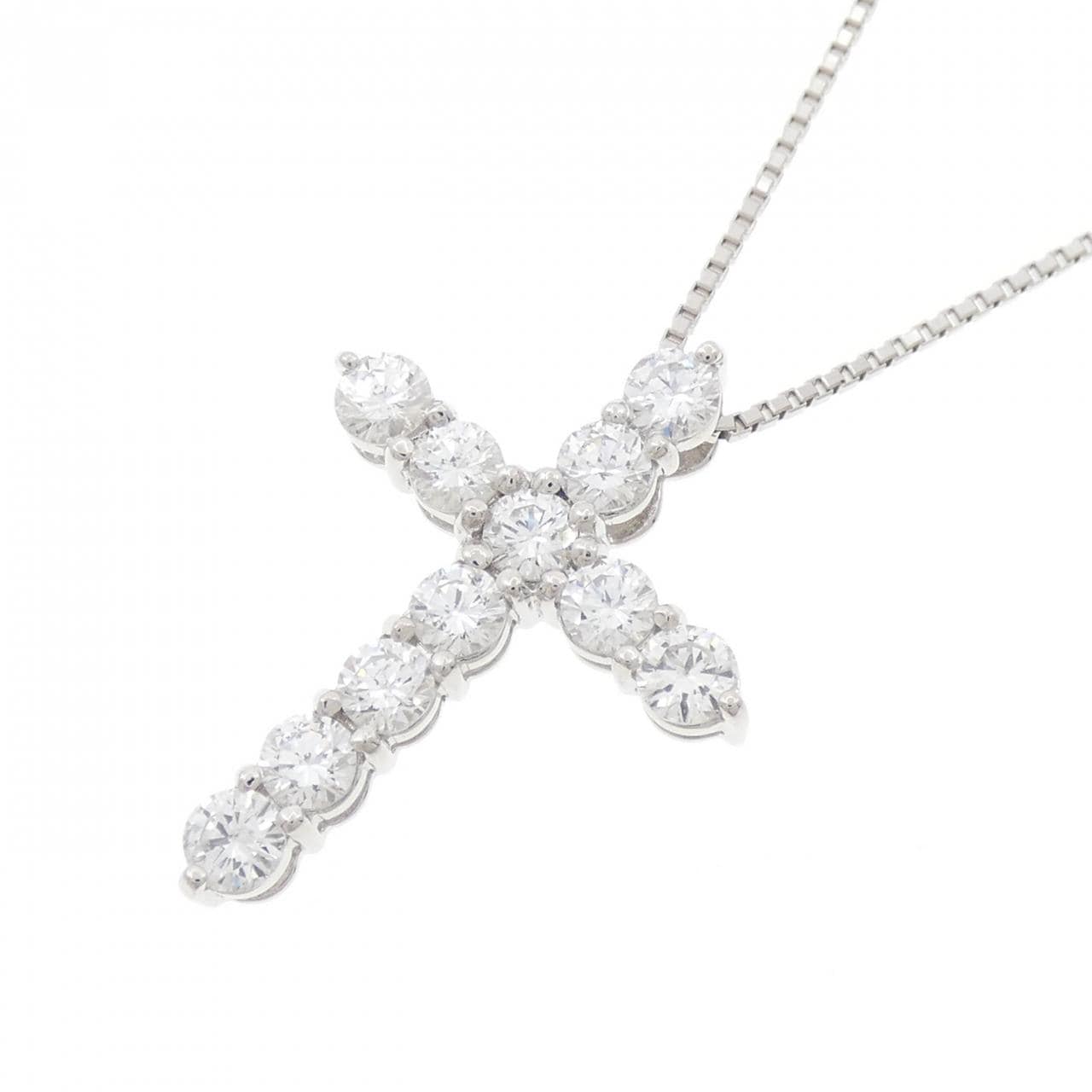 PT900/PT850 クロス ダイヤモンド ネックレス 2.071CT
