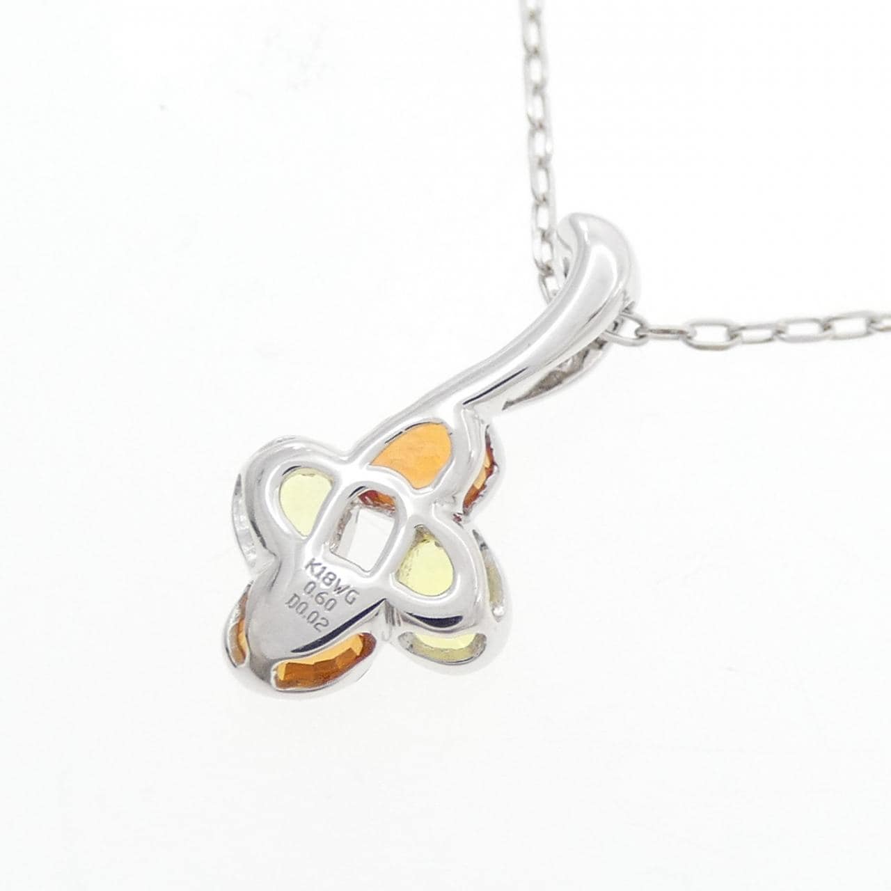 K18WG サファイヤ ネックレス 0.60CT