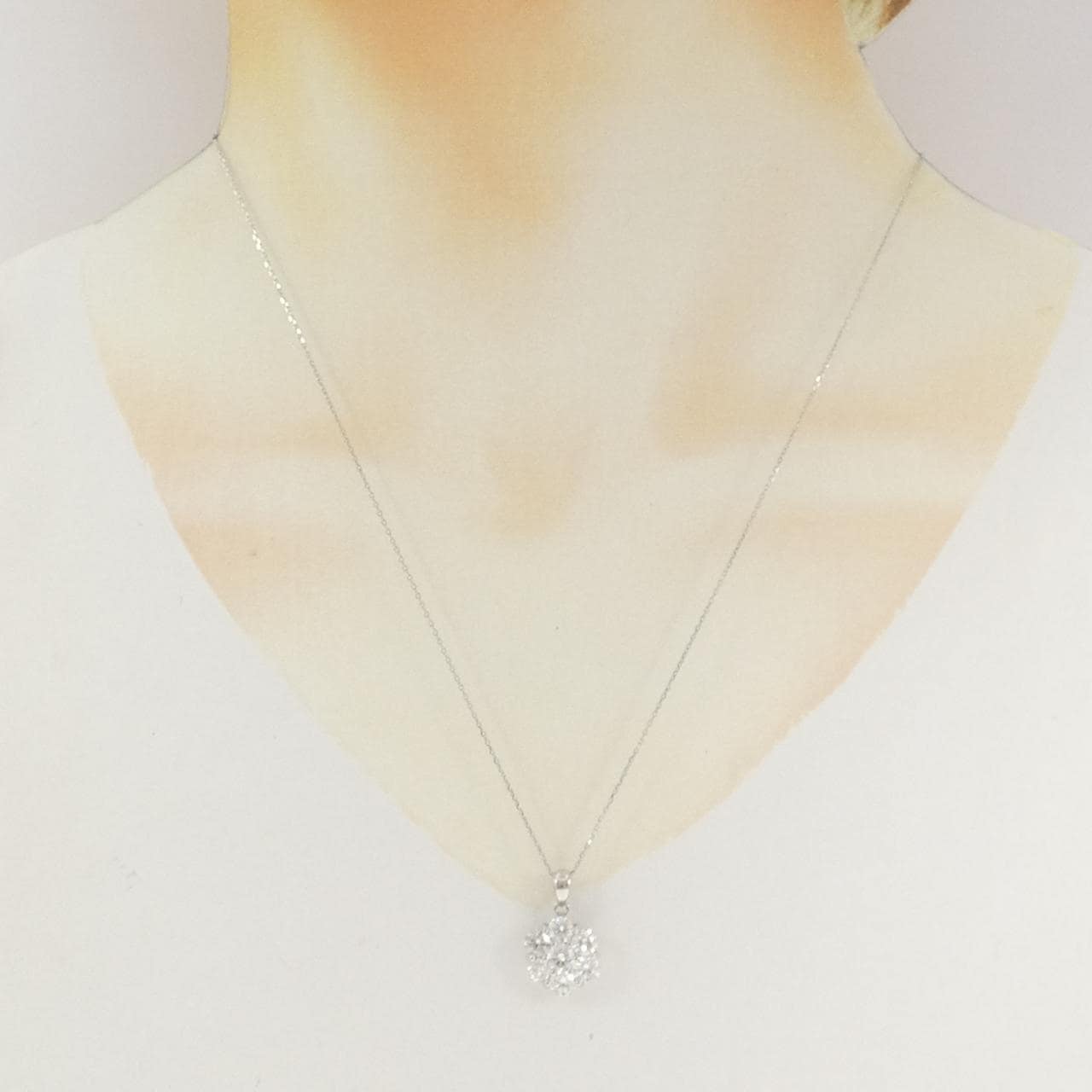 PT900/PT850 ダイヤモンド ネックレス 2.00CT