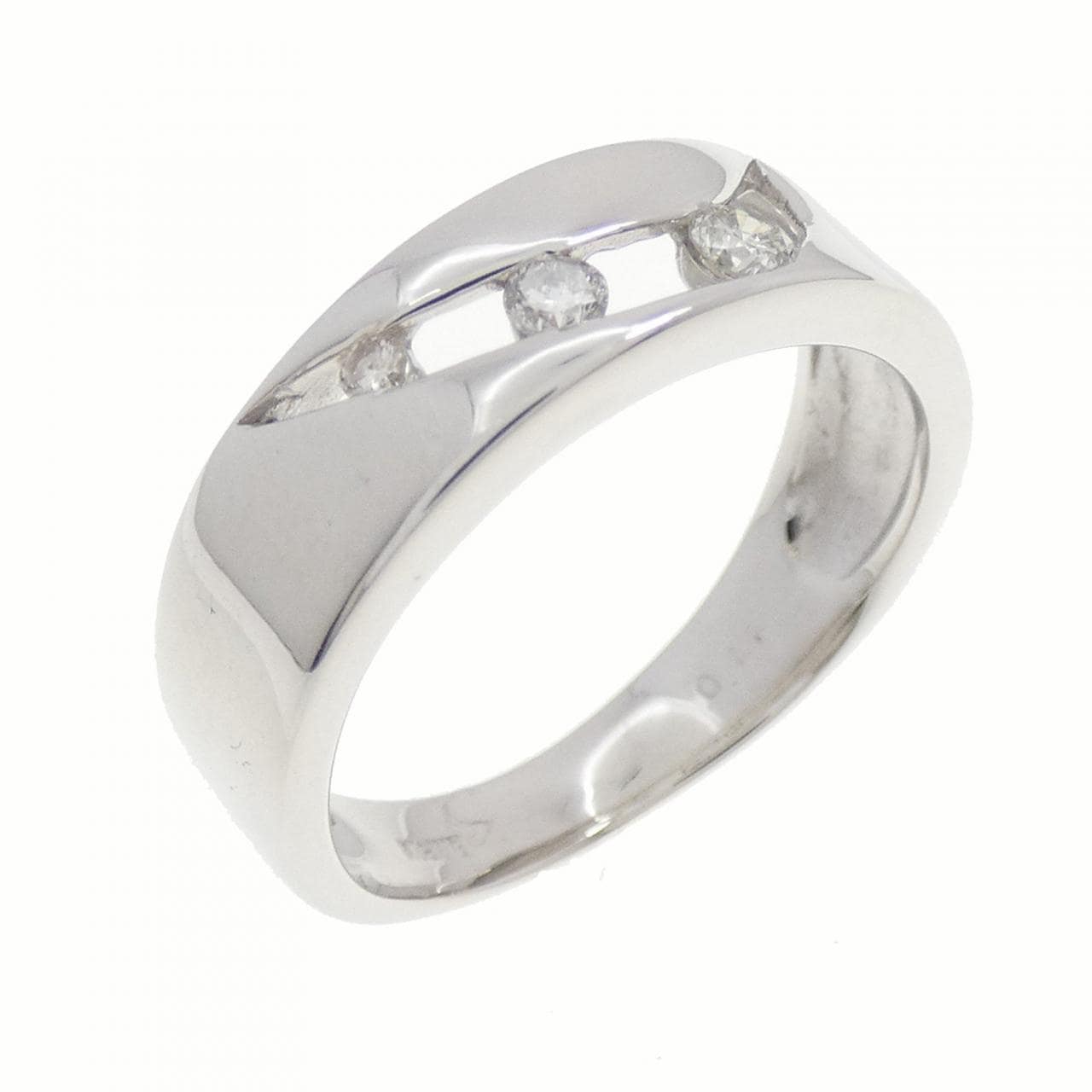 K18WG ダイヤモンド リング 0.11CT