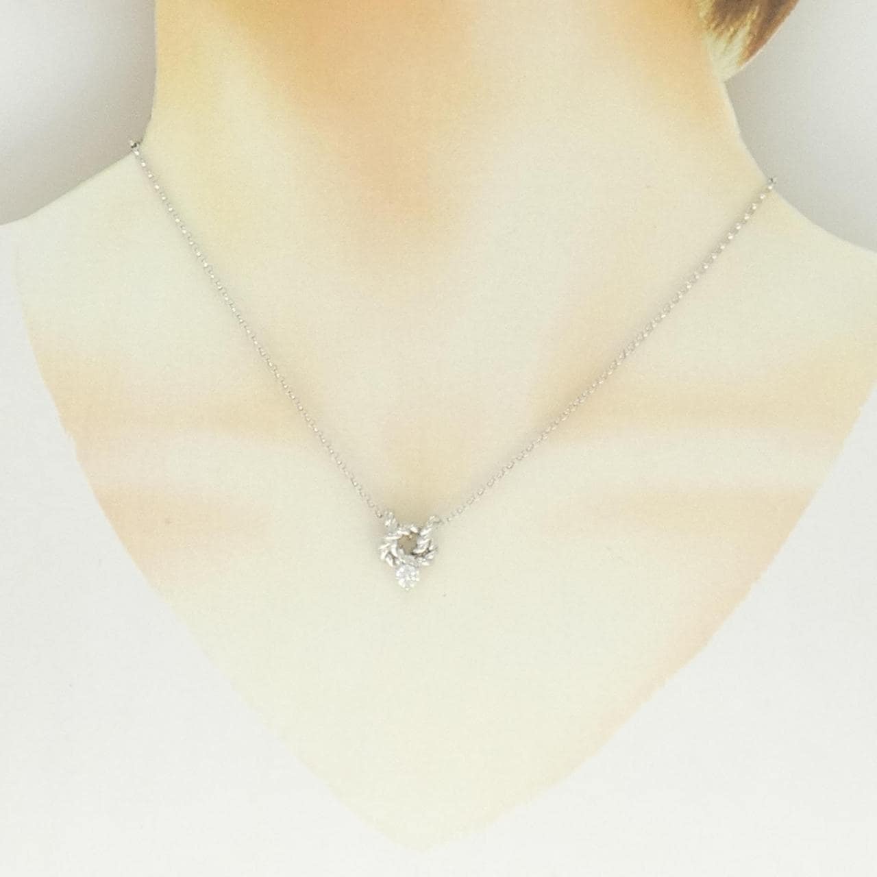 PT900/PT850 ダイヤモンド ネックレス 0.24CT