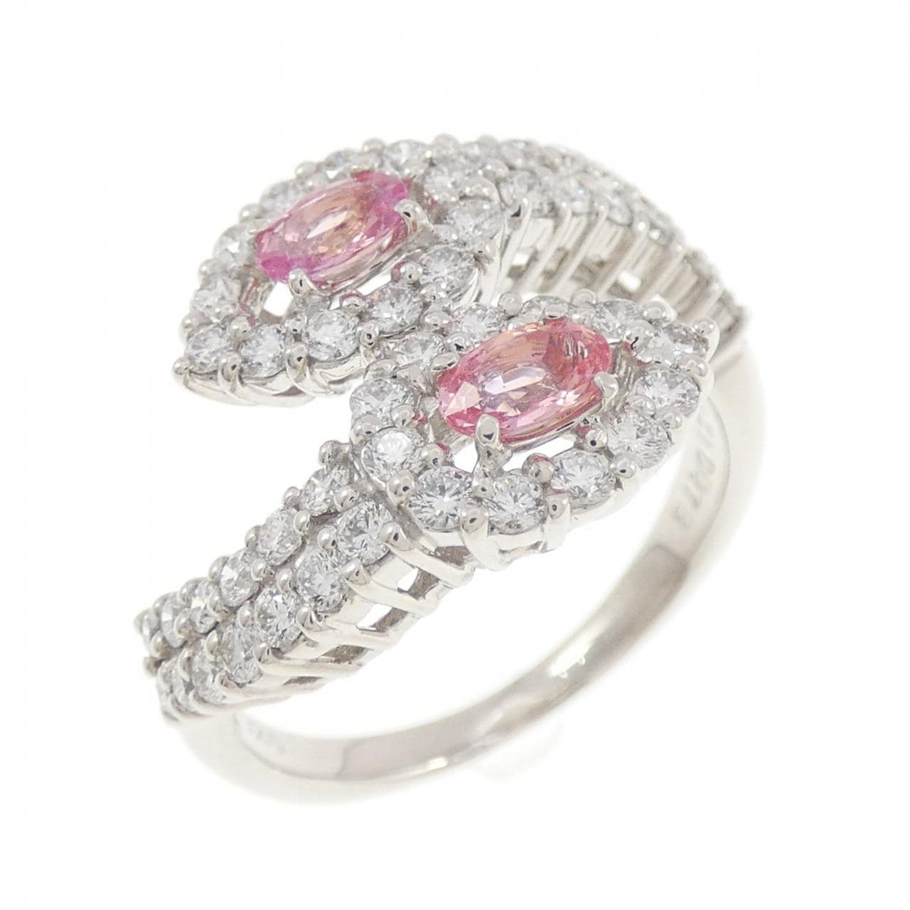 K18WG サファイヤ リング 0.46CT
