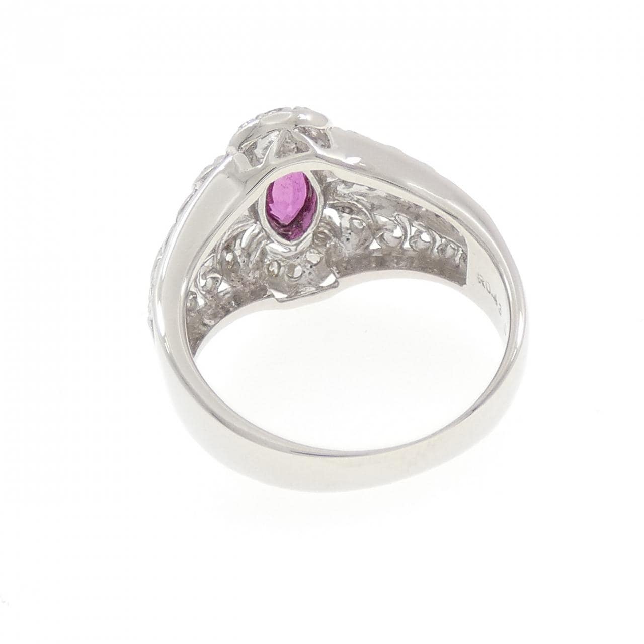 PT900 ルビー リング 0.43CT