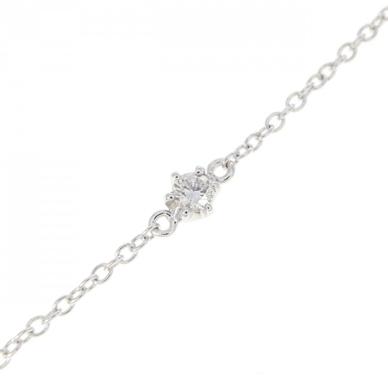 K18WG ダイヤモンド ネックレス 0.05CT