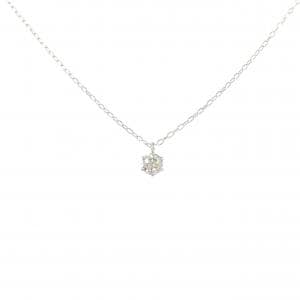 PT900/PT850 ソリティア ダイヤモンド ネックレス 0.13CT