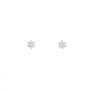 PT900/ST ダイヤモンド ピアス 0.203CT 0.212CT D SI1 EXT H&C