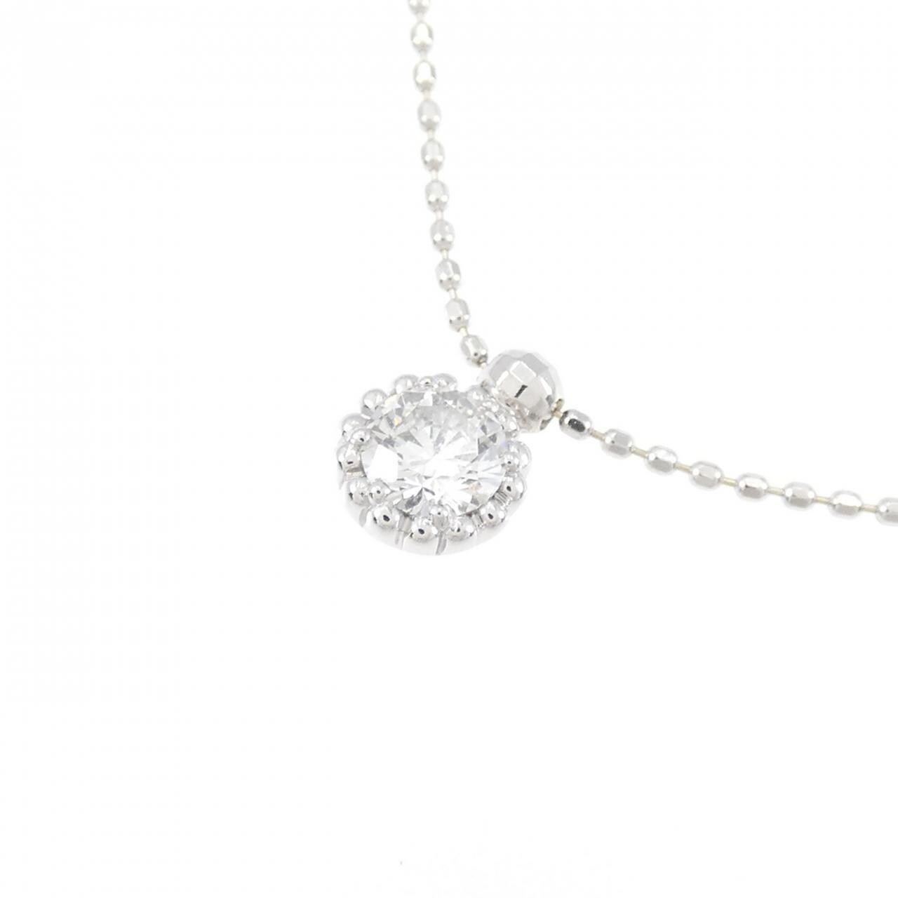 K18WG ダイヤモンド ネックレス 0.21CT