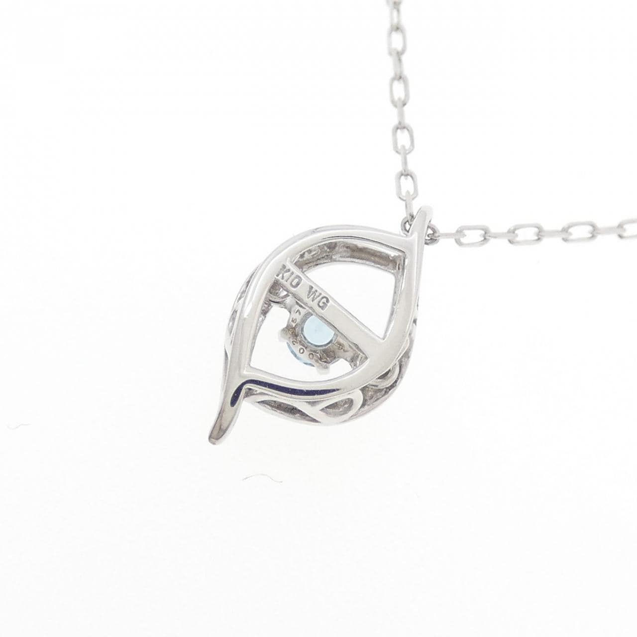 K10WG ブルートパーズ ネックレス