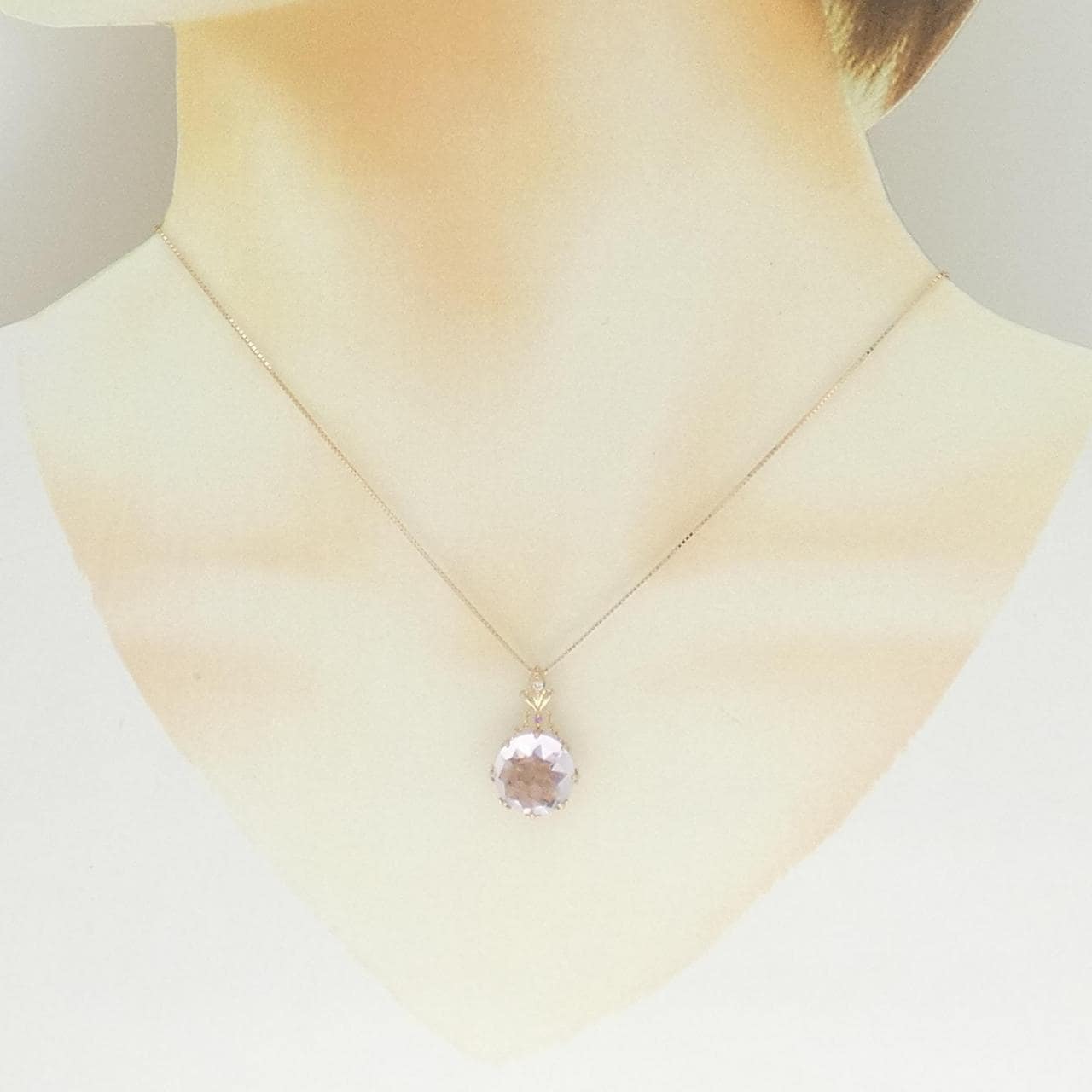 K18PG アメジスト ネックレス