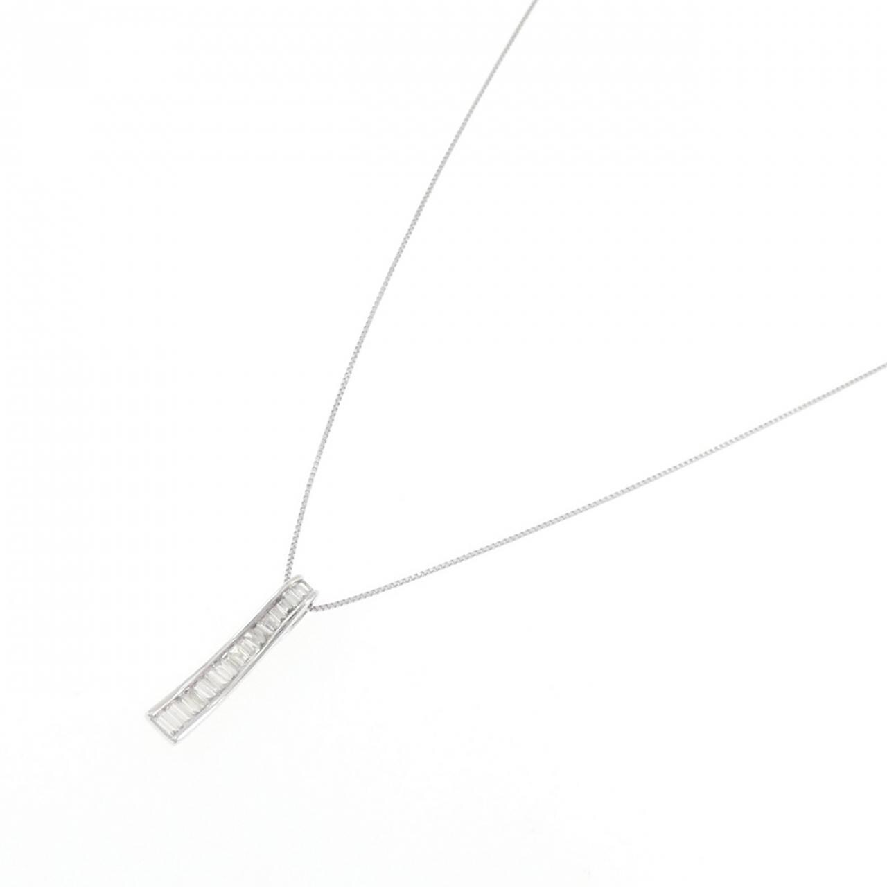 K18WG ダイヤモンド ネックレス 0.23CT