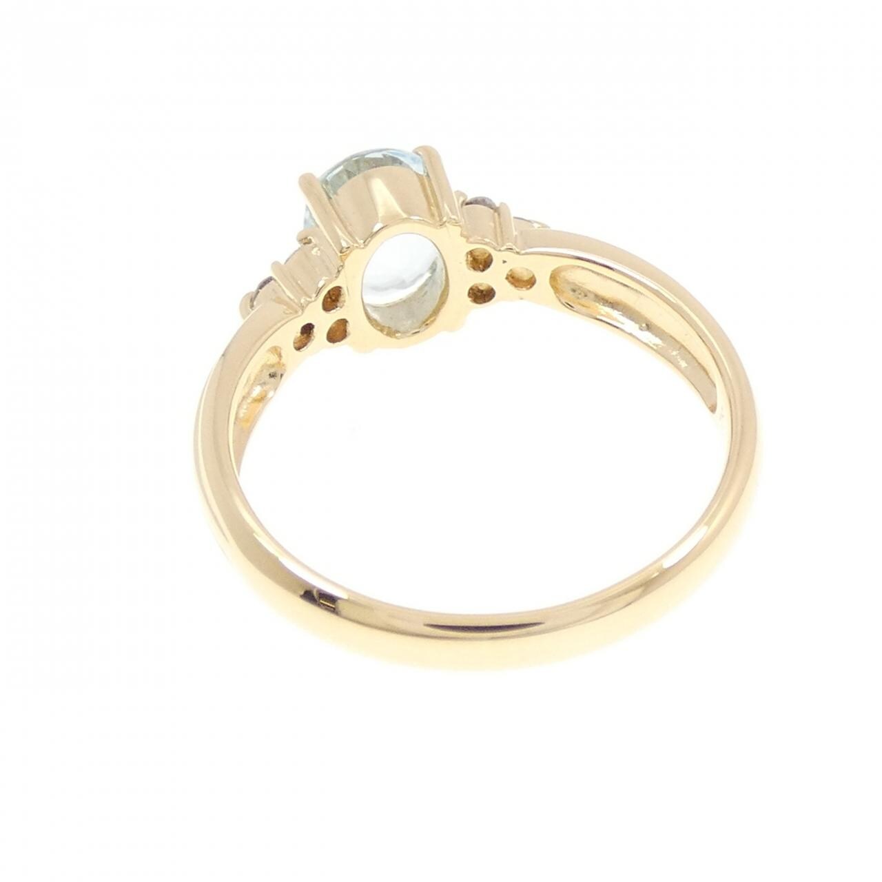 K18YG アクアマリン リング 0.81CT