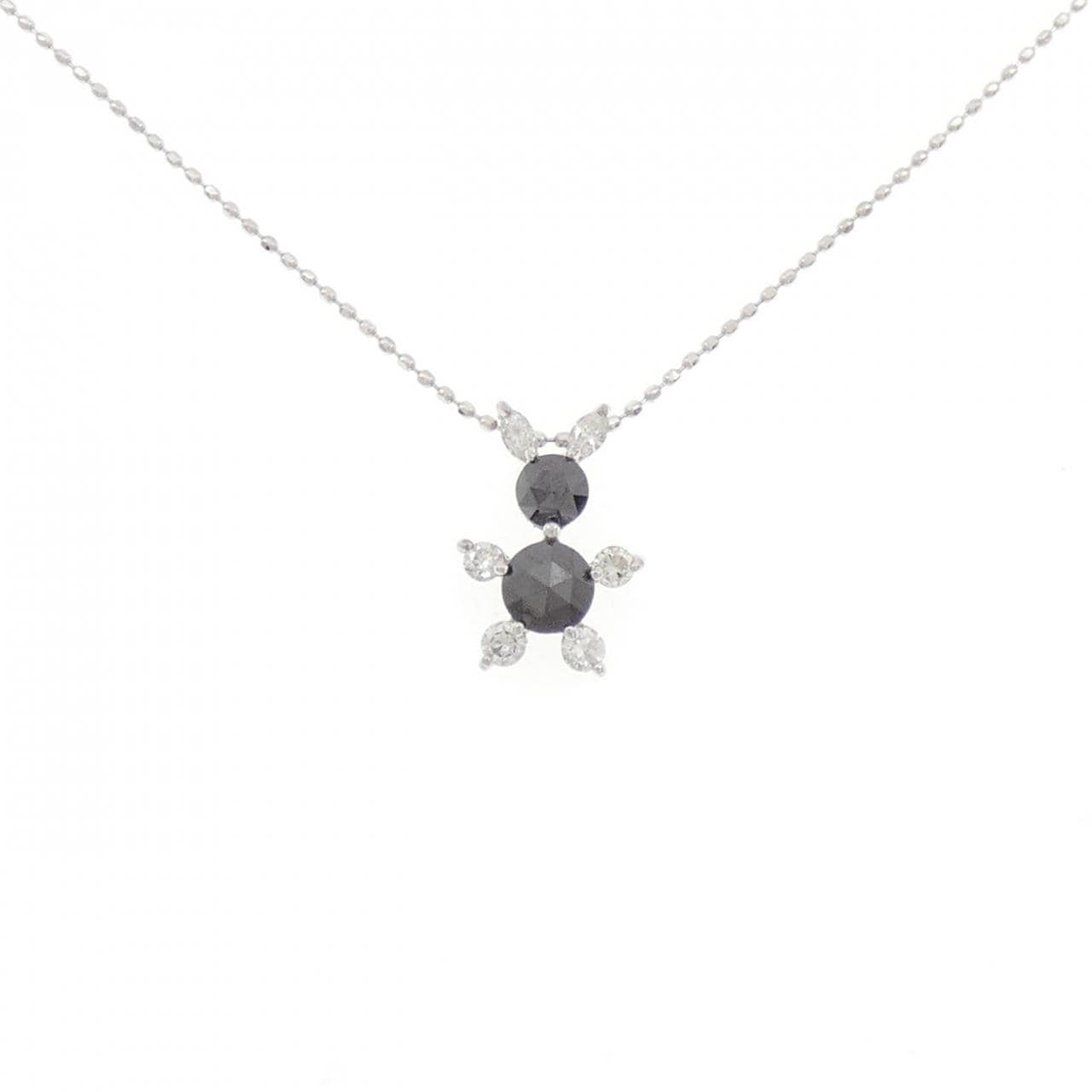 K18WG ダイヤモンド ネックレス 0.63CT