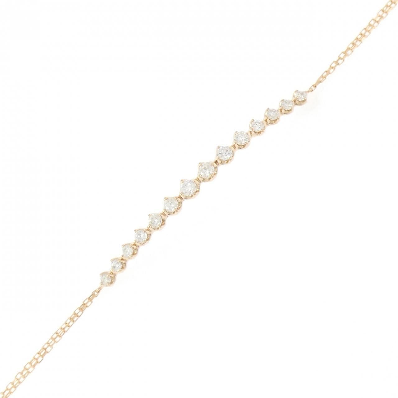 K18PG ダイヤモンド ブレスレット 0.50CT