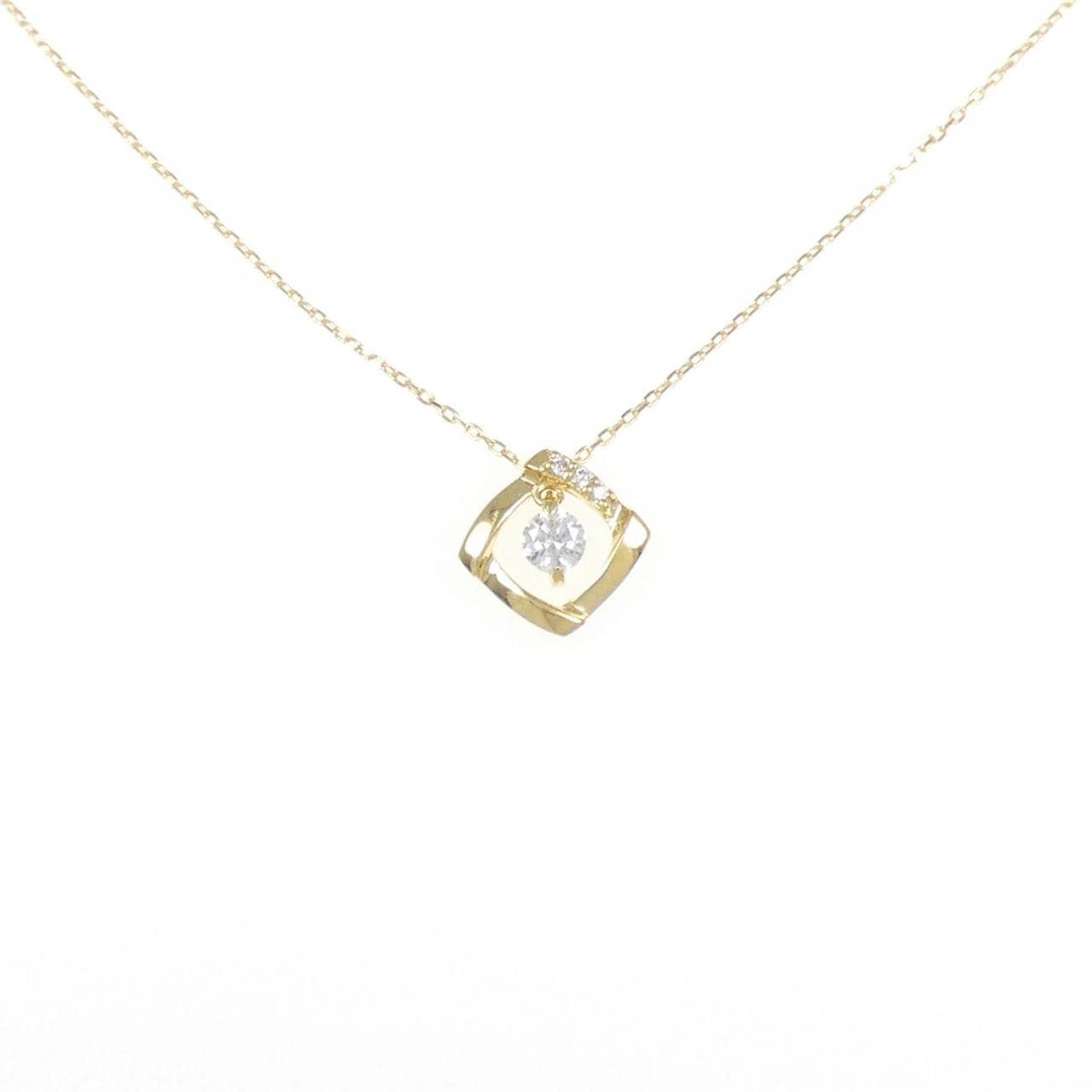 K18YG ダイヤモンド ネックレス 0.13CT