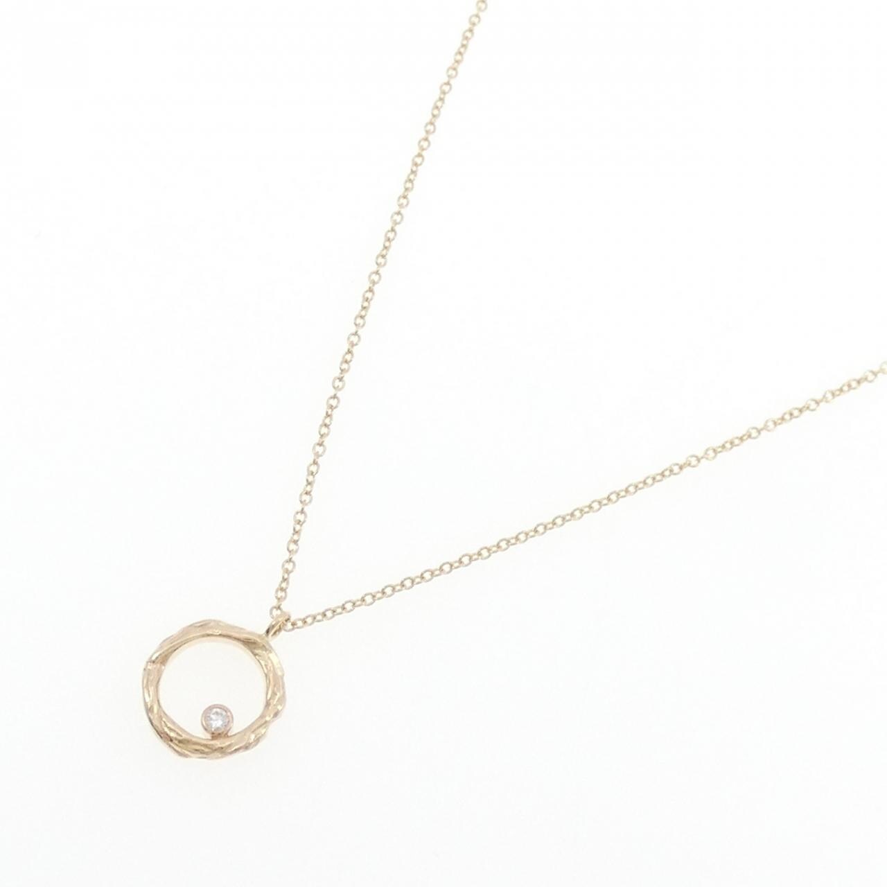 14KYG ダイヤモンド ネックレス