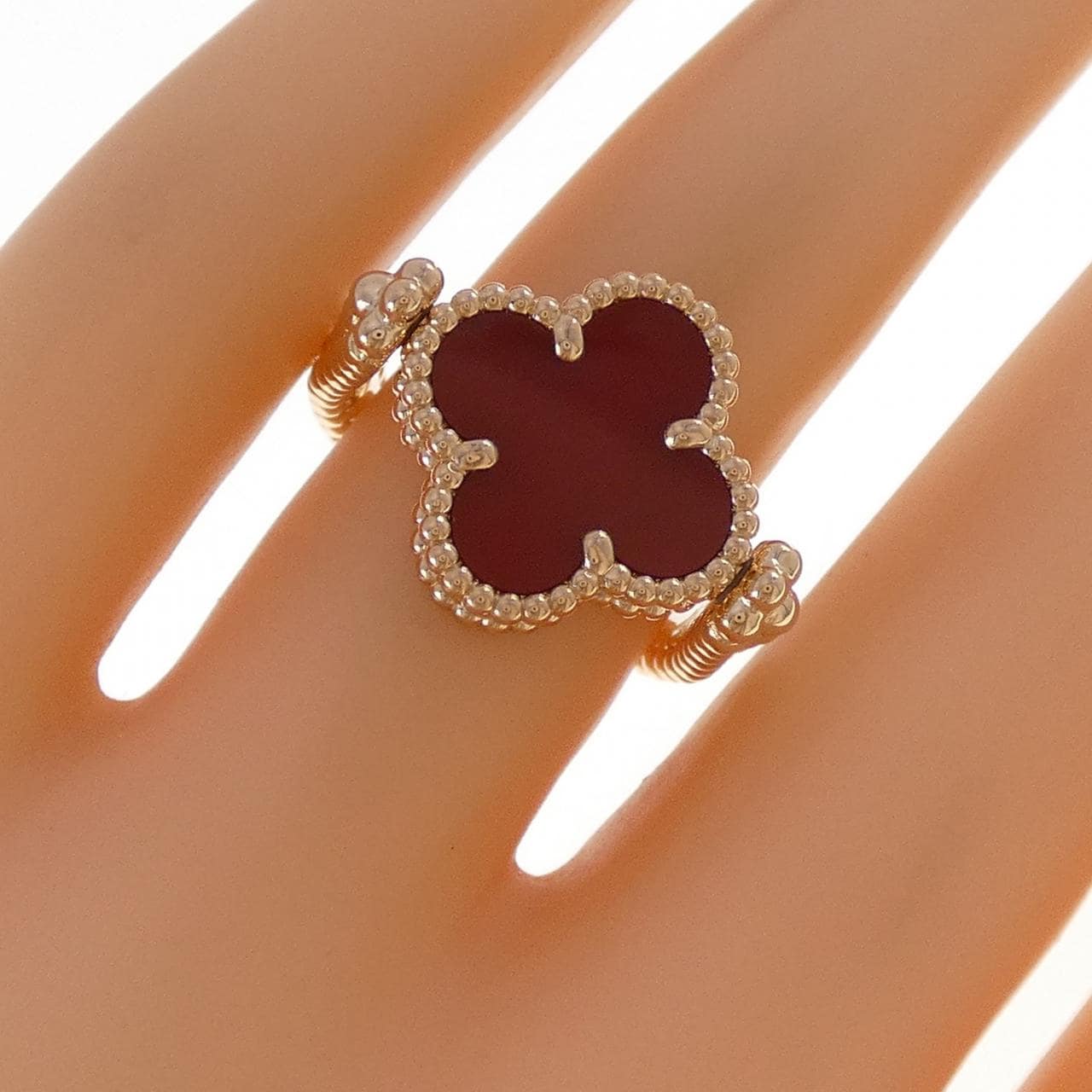 ヴァンクリーフ&アーペル ヴィンテージアルハンブラ リバーシブル リング