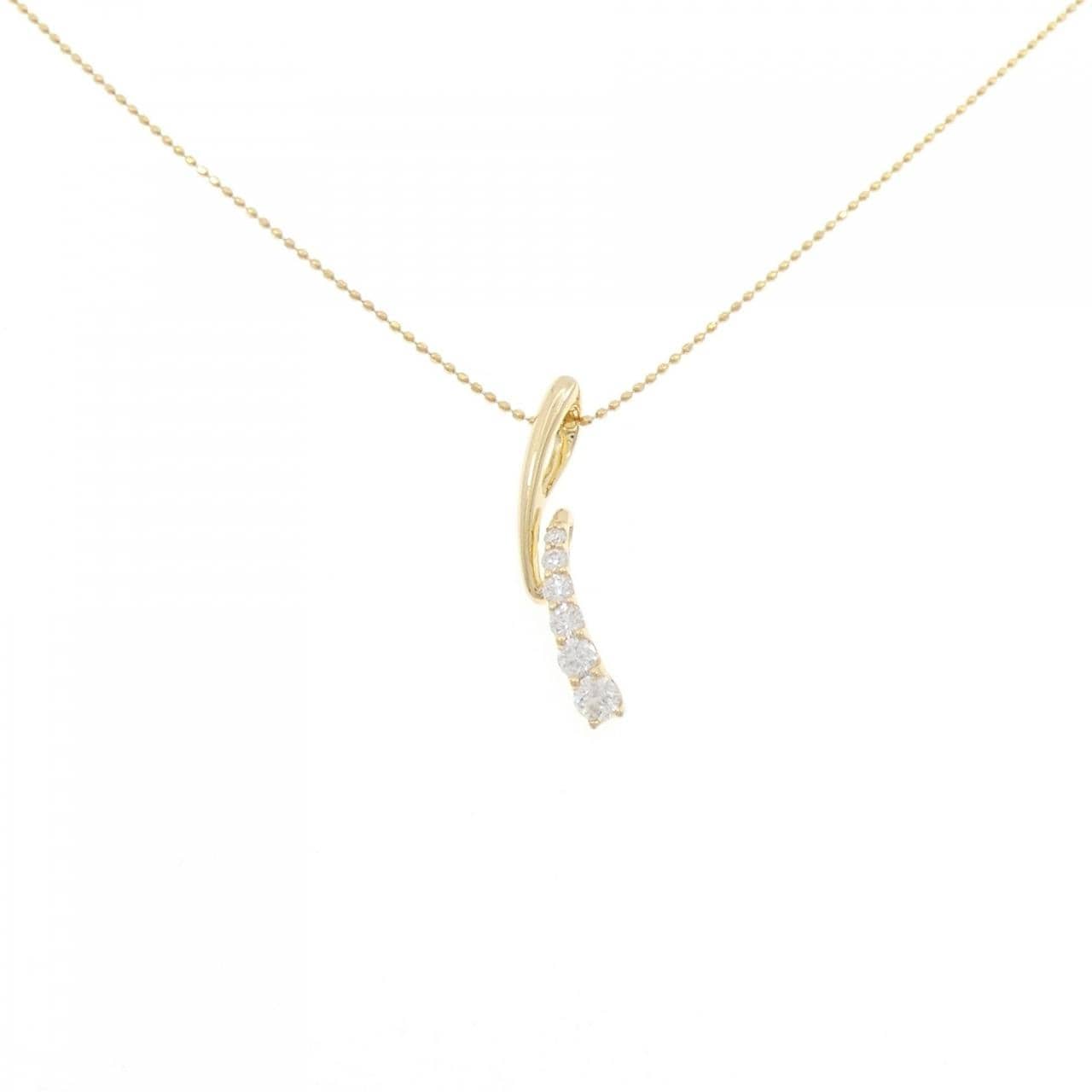 K18YG ダイヤモンド ネックレス 0.36CT