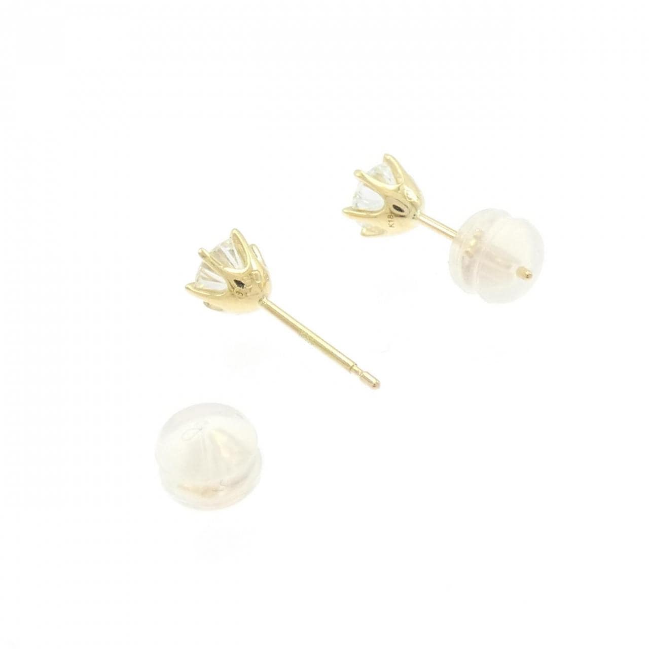 【新品】K18YG ダイヤモンド ピアス 0.306CT 0.304CT G SI1 VG