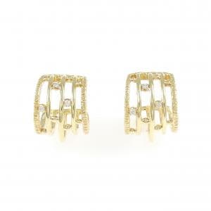 K18YG ダイヤモンド ピアス 0.02CT