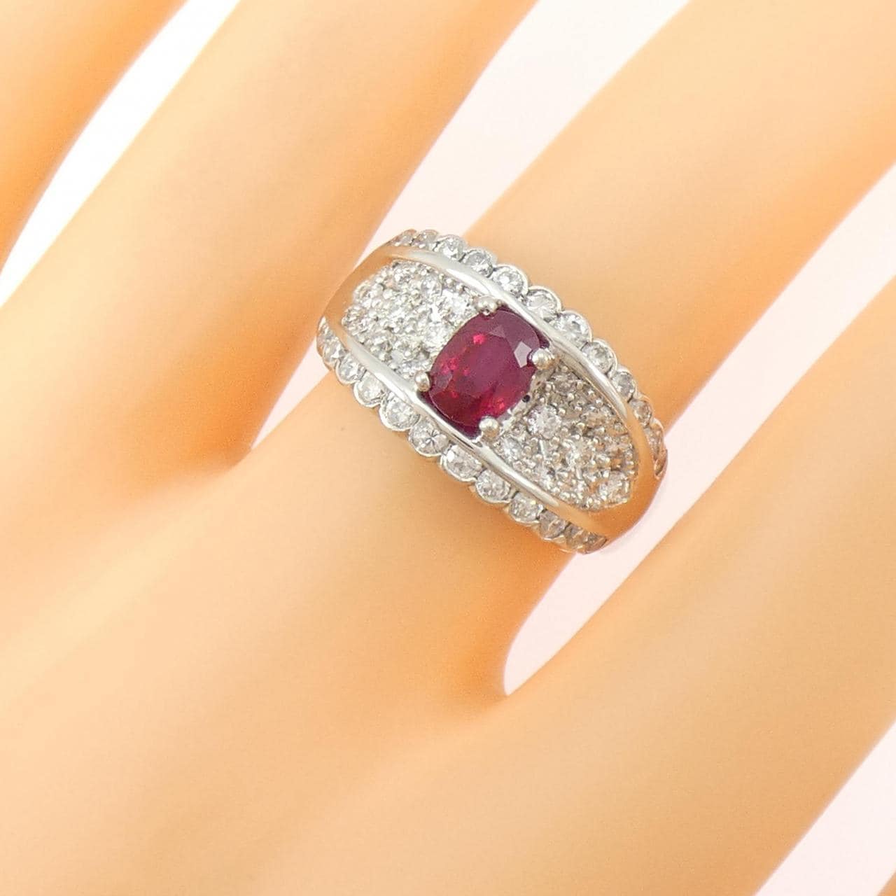 PT900 ルビー リング 1.031CT