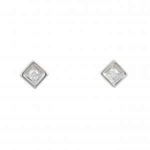 K18WG ダイヤモンド ピアス 0.02CT