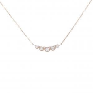 K18PG ダイヤモンド ネックレス 0.23CT