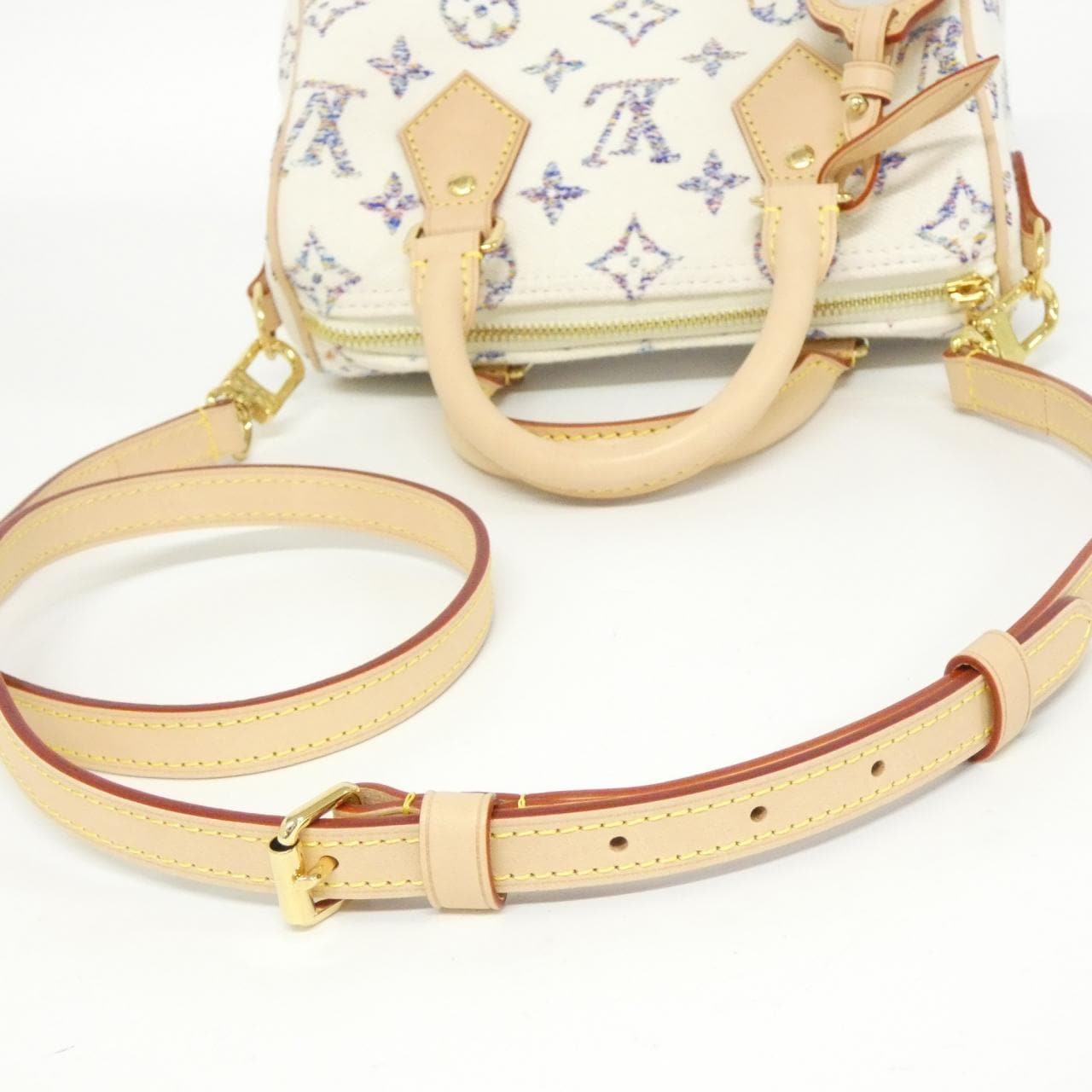 ルイヴィトン ツイード モノグラム マルチカラー スピーディ バンドリエール 20cm M24709 ボストンバッグ