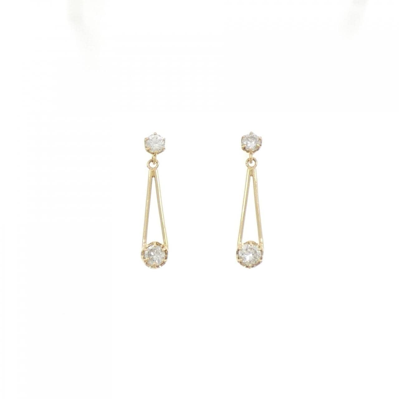 K18YG ダイヤモンド ピアス 0.50CT