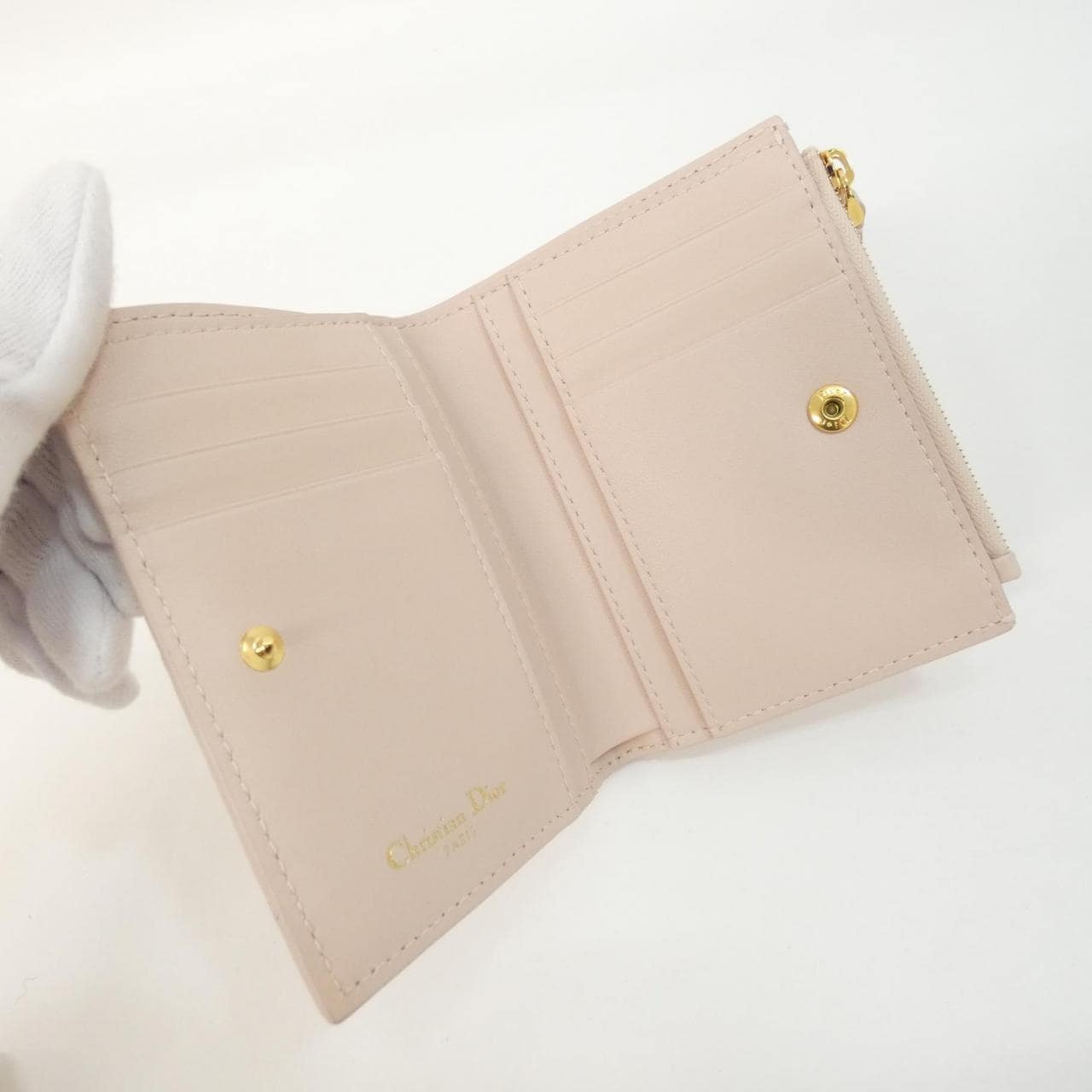 クリスチャンディオール DIOR CARD DAHLIA WALLET S5173UWHC 財布