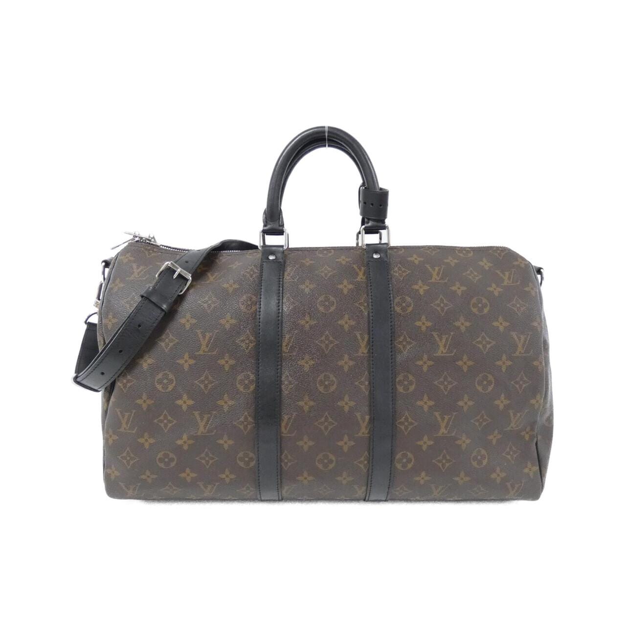 LOUIS VUITTON Monogram Macassar Keepall Bandouliere 45cm M56711 Boston Bag