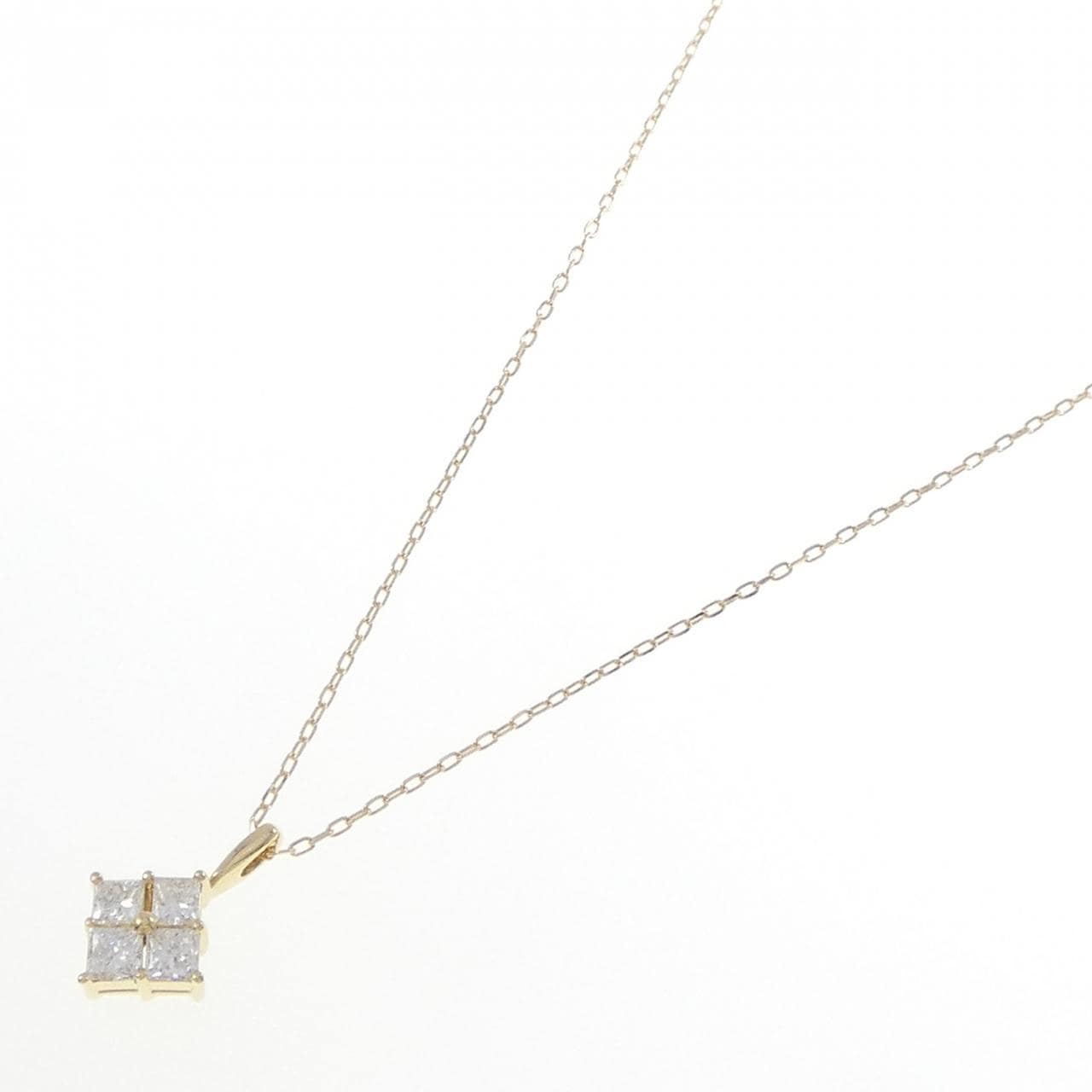 K18YG ダイヤモンド ネックレス 0.56CT